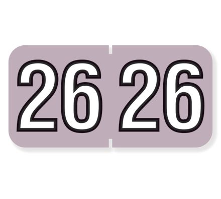 2026 Barkley End Tab Compatible Year Label Lavender
