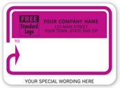 Mailing Labels, Padded, White w/ Pink Return Address