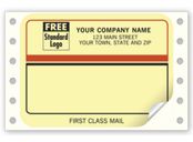 Continuous Mailing Label, First Class Mail