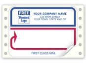 First Class Mail, Mailing Labels, Continuous, White