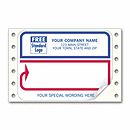 Mailing Labels, Continuous, White with Blue/Red Borders 1233