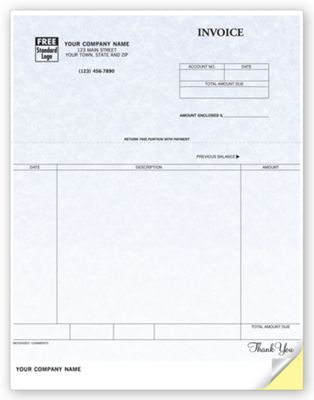 Invoices, Laser, Parchment 12351G