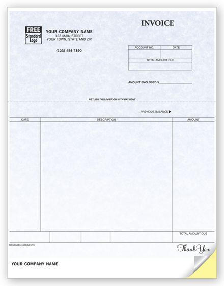 Invoices, Laser, Parchment