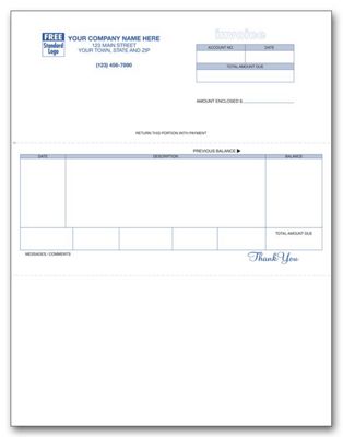 Classic Laser and Inkjet Invoice 12352
