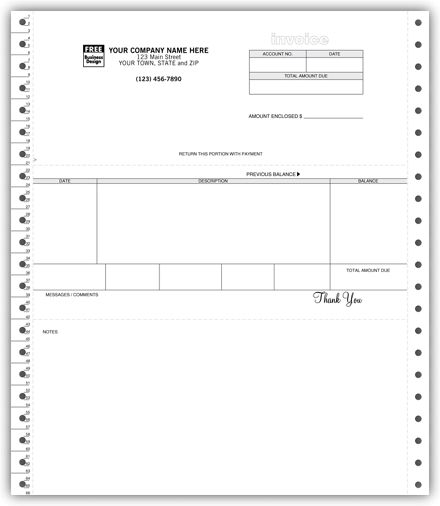 Classic Continuous Invoice