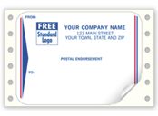 Postal Endorsement Mailing Labels, Continuous, White
