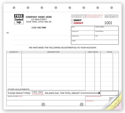 Debit and Credit Memos