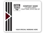 Park Avenue Mailing Labels, Laser, w/ Black/Burgundy