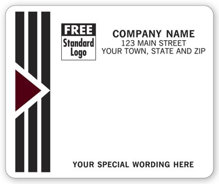 Park Avenue Mailing Labels, Laser, w/ Black/Burgundy