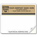 Enterprise Mailing Labels, Laser, Tan Return Address 12693