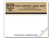 Enterprise Mailing Labels, Laser, Tan Return Address