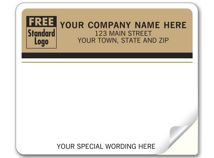 Enterprise Mailing Labels, Laser, Tan Return Address