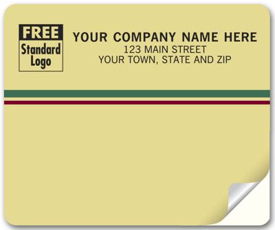 Venture Mailing Labels, Laser, Tan w/ Stripes 12695