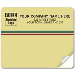 Venture Mailing Labels, Laser, Tan w/ Stripes