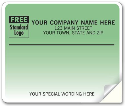 4 x 3 1/3 Laser Teal Mailing Labels