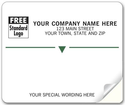 Embassy Mailing Labels, Laser and Inkjet, w/ Green Stripe 12698