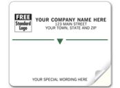 Embassy Mailing Labels, Laser/Inkjet, w/ Green Stripe
