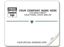 Embassy Mailing Labels, Laser/Inkjet, w/ Green Stripe