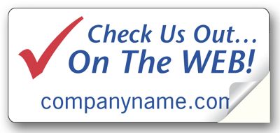 Small Web Site Advertising Label 12749