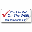 Small Web Site Advertising Label 12749