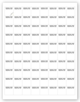 Laser and Inkjet 1 x 1 Label Imprinted 12754