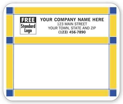 Blue and Gold Laser and Inkjet Mailing Label 12755