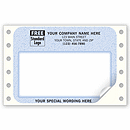 Blue Patterned Continuous Mailing Label 12771