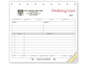 Carbonless, Small Format Packing Lists