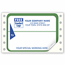 Mailing Labels, Continuous, White w/ Green Border 1287