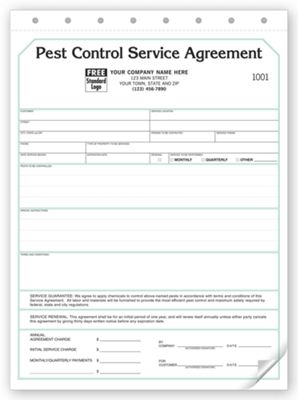 Pest Control Contract -  Service Agreements 129