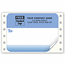 Mailing Labels, Continuous, White w/ Blue Address Area 1290