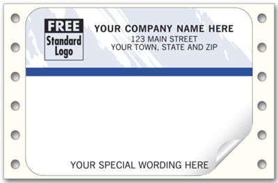 Mailing Labels, Continuous, Colors Design 1291T