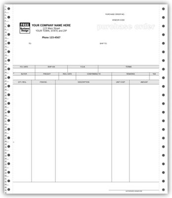 Continuous Purchase Order 13012
