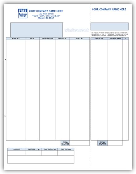 Laser/Inkjet Statement