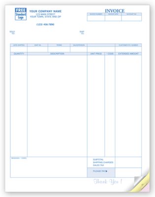 Invoices, Laser, Classic 13034