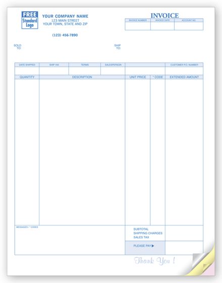 Invoices, Laser, Classic