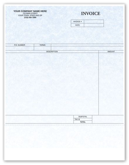 Laser Invoice Parchment