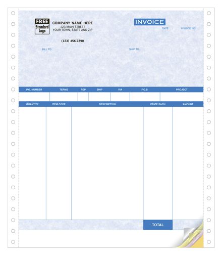 Product Invoices, Continuous, Parchment