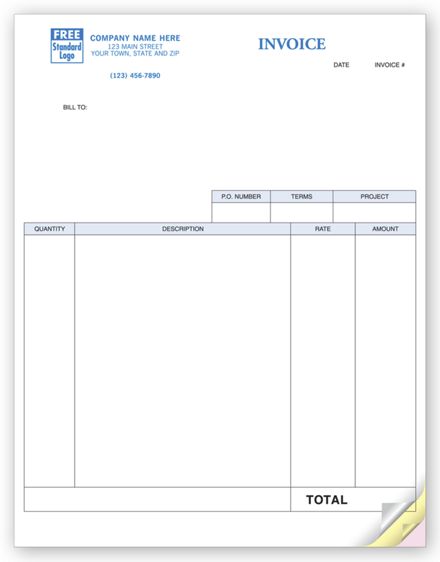 Service Invoices, Laser, Classic