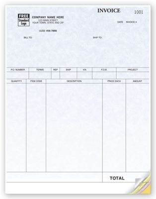 Product Invoices, Laser, Parchment 13055G