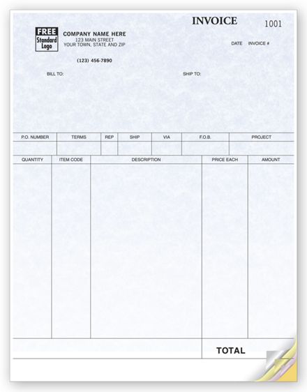 Product Invoices, Laser, Parchment