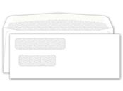 Double Window Envelope 3 9/16 X 8 7/8, Gummed Seal