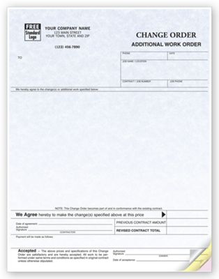 Change Orders, Laser, Parchment 13124G