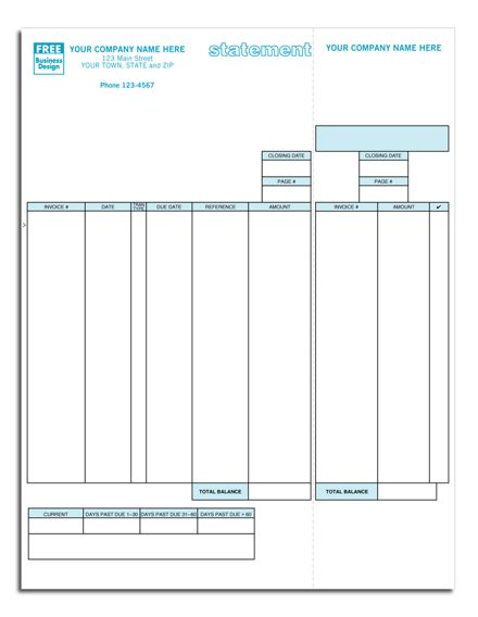 Laser/Inkjet Statement