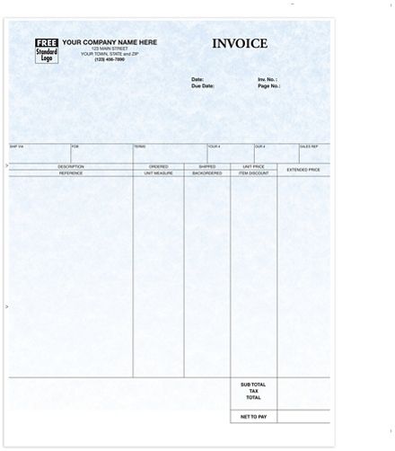 Laser Invoice Parchment