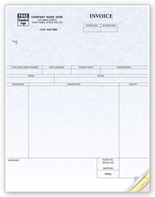Service Invoices, Laser, Parchment 13186G