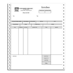 Continuous Invoice with Packing List/Label