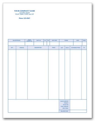 Classic Laser and Inkjet Invoice 13247