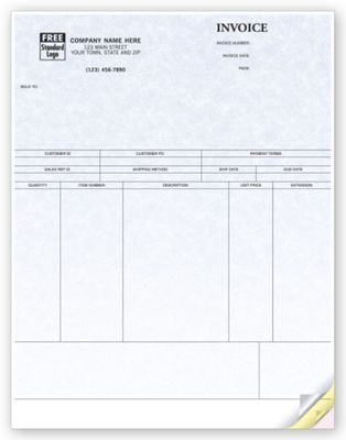 Product Invoices, Laser, Parchment - Sage 50 Peachtree Compatible 13343G