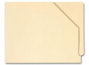 End Tab Diagonal Cut File Pocket, Manila 11 pt, No expansion